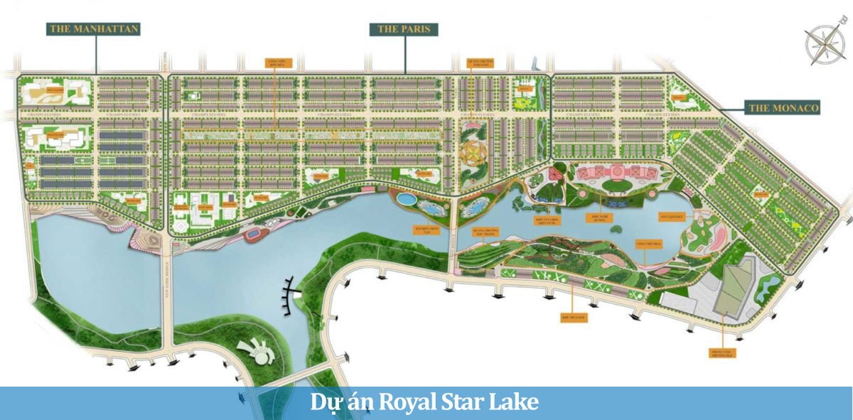 Mặt bằng Tổng thể Dự án Royal Star Lake Đồng Xoài Bình Phước
