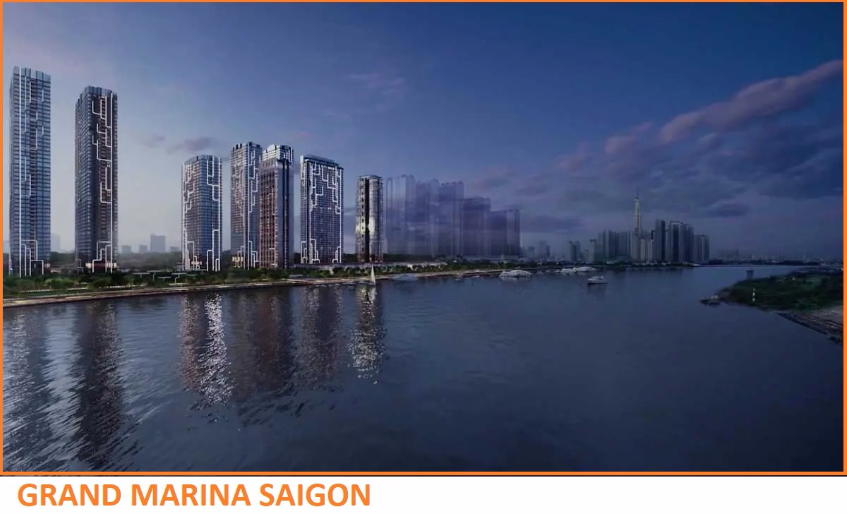 Phối cảnh tổng thể Grand Marina Saigon