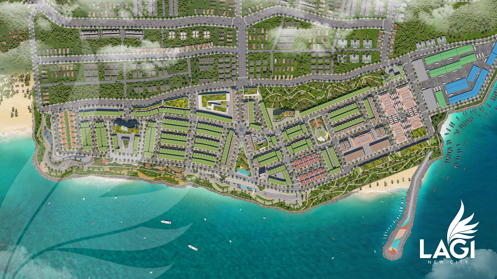 Đất LAGI NEW CITY Phố Biển Danh Khôi lô E2 gần ngã tư 140m2