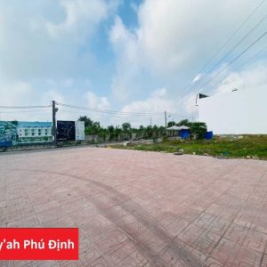 Bán đất khu nhà phố gần Ny'ah Phú Định mặt tiền Quốc Lộ 1A, 1.25 tỷ/100m2 sổ đỏ Tân Hiệp, Châu Thành, Tiền Giang