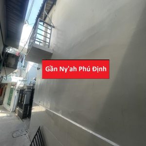 Bán nhà gần Ny'ah Phú Định đường Phú Định, phường 16, quận 8, sổ hồng riêng