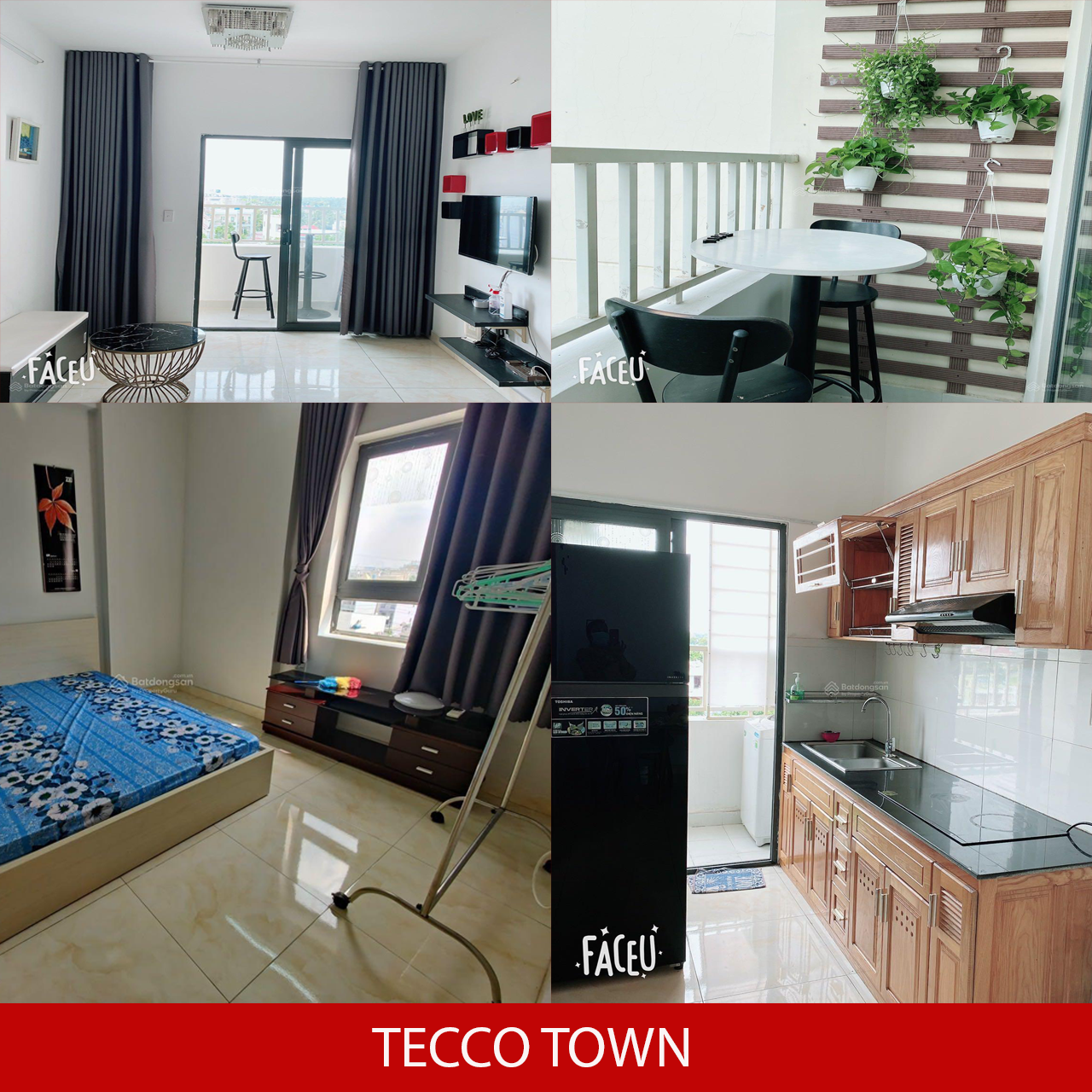 Cho thuê Tecco Town Bình Tân: Căn hộ 1pn full nội thất