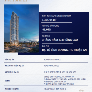 Giới thiệu Boulevard Royale Thuận An