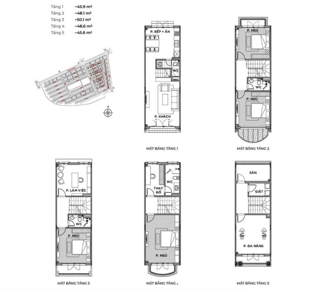 Hình minh họa nhà phố Vinhomes Green Paradise Cần Giờ
